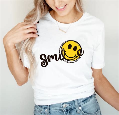 Express Your Emotions with Smiley Graphic Tee - Shop Now
